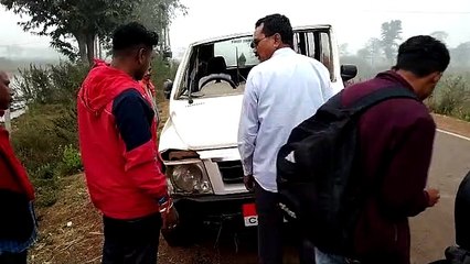 नशे में धुत ड्राइवर ने भिड़ी दी अपने साहब की सरकारी गाड़ी, SDO बोले बिना अनुमति ले गया था