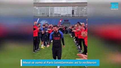 Messi se sumó al París SaintGermain, así lo recibieron