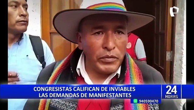 Congresistas a favor y en contra de las manifestaciones programadas para este 4 de enero