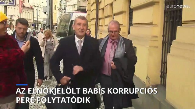 A cseh elnökválasztáson induló Babis korrupciós pere folytatódik