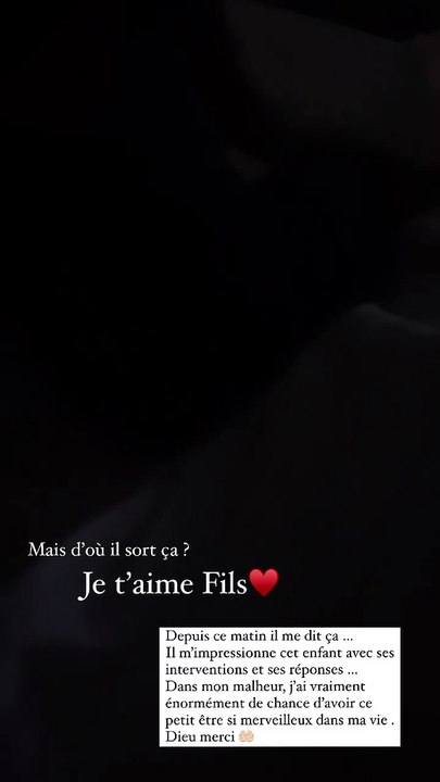 Ayem Nour et son fils sur Instagram.