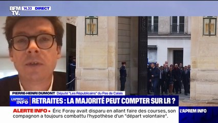 "Notre ligne, aucune réforme brutale": le député LR, Pierre-Henri Dumont fixe les conditions de son camp pour soutenir la réforme des retraites