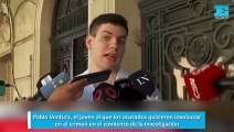 Pablo Ventura, el joven al que los acusados quisieron involucrar en el crimen en el comienzo de la investigación