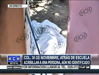 Acribillan a una persona en la colonia 30 de Noviembre