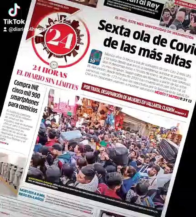 24 Horas La sexta ola de Covid 19 está dentro de las más contagiosas