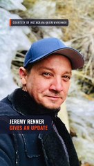 'I'm too messed up now': Jeremy Renner posts first selfie after snow plow accident