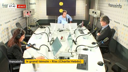 Riss, directeur de la rédaction de  Charlie Hebdo  invité par France Info