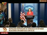 Pueblo venezolano respalda disposición de Venezuela para retomar relaciones diplomáticas con EE.UU.