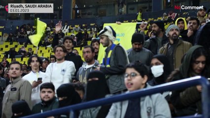 شاهد: استقبال جنوني لرونالدو "الفريد" في السعودية