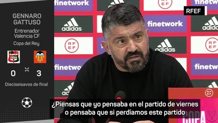 GATTUSO CONFIESA tras el partido de COPA DEL REY: "Tenía MUCHO MIEDO..."