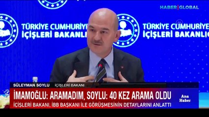 Bakan Soylu, İmamoğlu ile telefon görüşmelerinin detaylarını anlattı