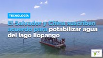 El Salvador y China suscriben acuerdo para potabilizar agua del lago Ilopango