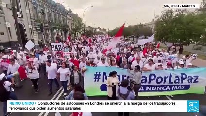 'Marcha por la paz' en Perú pidieron no retomar las protestas contra el nuevo Gobierno