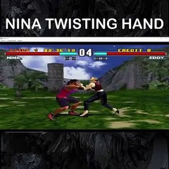NINA TWISTING HAND OF EDDY.. #tekken