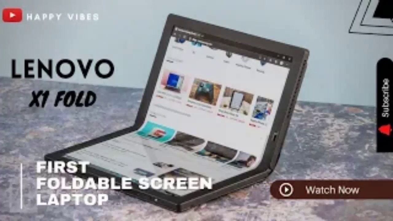 First Folding Screen Laptop | Lenovo X1 Fold | Review - video Dailymotion