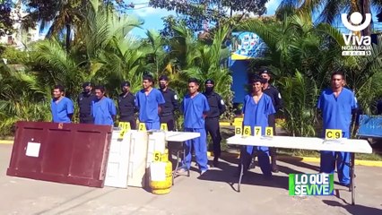 Capturan en Chinandega a 13 presuntos delincuentes