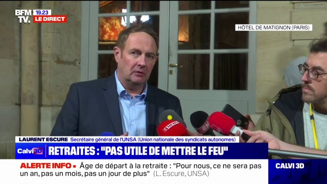 Laurent Escure (Unsa) à Élisabeth Borne: Quand on pense qu'il y a des vents contraires, il n'est peut-être pas utile de mettre le feu à la plaine