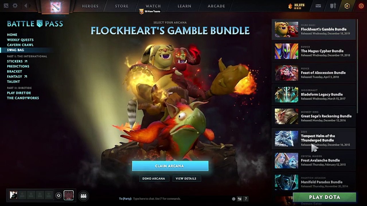 Dota 2 - Get Free Arcana!!!