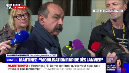 Retraites: pour Philippe Martinez (CGT), "le président de la République n'écoute personne"
