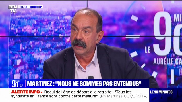 Philippe Martinez (CGT) sur les retraites: Tout n'est pas à jeter, mais le fait de travailler plus longtemps est impensable