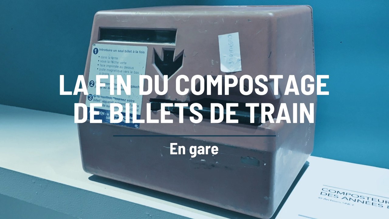 La fin du compostage de billets TER en gare - Vidéo Dailymotion