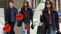 A month after the breakup, Katie Holmes was spotted having an affair with Tom Cruise in NYC