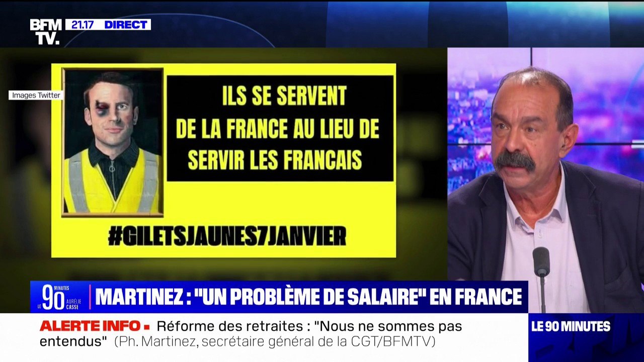 Philippe Martinez (CGT): "Pourquoi il y aurait les gilets jaunes d'un côté, des rouges de l'autre? Il faut que tout le monde se mette d'accord pour se mobiliser ensemble"