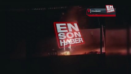 Silvan'da elektrik panosu alevlere teslim oldu