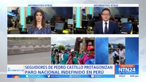 Seguidores de Pedro Castillo retoman las protestas en contra del Gobierno de Dina Boluarte