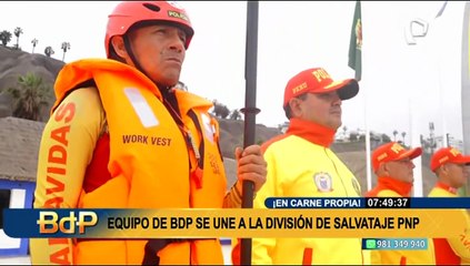 Reportero de BDP vive en carne propia el esfuerzo de la Policía de Salvataje para rescatar a bañistas