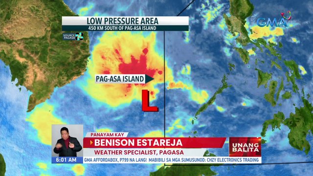 PAGASA: LPA na nasa Palawan, lumabas na ng PAR; LPA na nasa loob ng PAR at hanging #Amihan, patuloy na magpapaulan sa bansa - Weather update today as of 6:01 a.m. (January 05, 2023) | UB