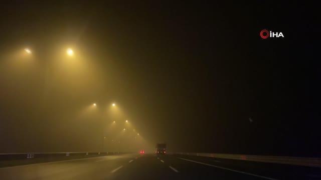 Kuzey Marmara Otoyolu, D-100 ve Anadolu Otoyolu'nda yoğun sis