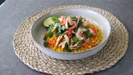 How to Make Southeast Asian Chicken Rice Bowl