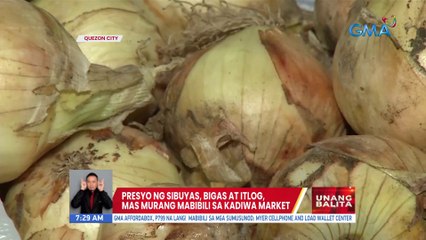 Presyo ng sibuyas, bigas at itlog, mas murang mabibili sa Kadiwa Market | UB
