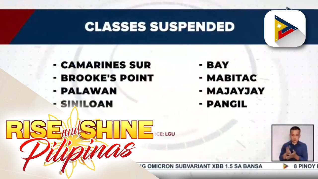 Ilang lugar sa bansa, nagkansela na ng klase dahil sa patuloy na pag-ulan