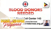 Philippine Red Cross, nananawagan na mag-donate ng dugo sa mga blood collecting units ng PRC