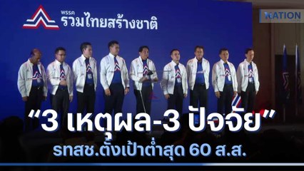 "3 เหตุผล-3 ปัจจัย" รทสช.ตั้งเป้าต่ำสุด 60 ส.ส. | เนชั่นทันข่าวเช้า | NationTV22