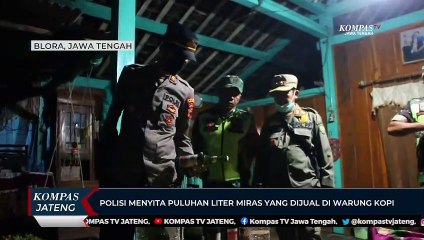 Polisi Menyita Puluhan Liter Miras yang Dijual di Warung Kopi