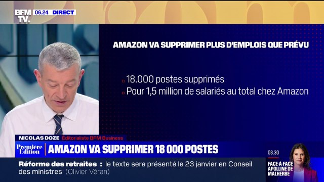 Amazon confirme la suppression de 18.000 emplois, y compris en Europe