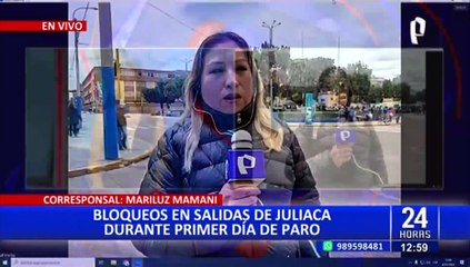 Juliaca: ciudadanos bloquean distintos accesos de entrada y salida a la ciudad