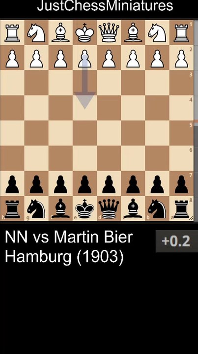 The King is met by a surprise interposition with double check. Chess