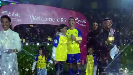 Cristiano Ronaldo at Al Nassr unveiling