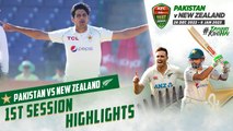 1st Session Highlights | Pakistan vs New Zealand | 2nd Test Day 4 | PCB | MZ2L