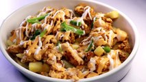 How to make Chicken Loaded Fries with Cheese Sauce Recipe By Recipes of the World