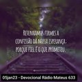 05jan23 - Devocional Rádio Mateus 633