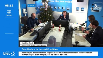 Mathias Tavel , député de la Nupes à Saint - Nazaire