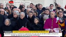 Obsèques ce matin du Pape émérite Benoît XVI: La cérémonie, présidée par le pape François, a commencé à 9h30 en présence de nombreux chefs d'Etat et de gouvernement - Regardez