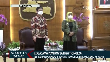 Bahas Ekonomi 2023, Konjen Tiongkok Bertemu Gubernur Jawa Timur