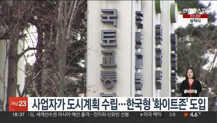 사업자가 도시계획 수립…한국형 '화이트존' 도입