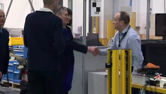 Keir Starmer visits factory ahead of Labour speech